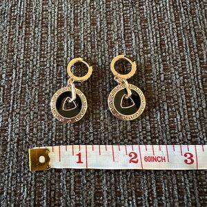 Unbranded gold tone earrings with clear stone detail dangle earrings